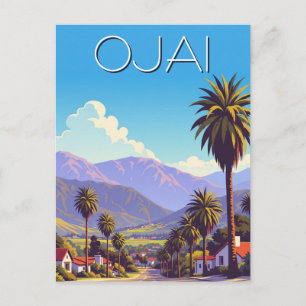 Vintage Ojai Kalifornien Vykort