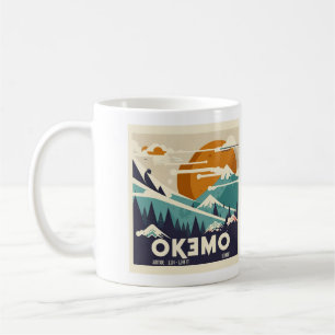 Vintage Okemo Winter Getaway Mugg - Retro Ski Char