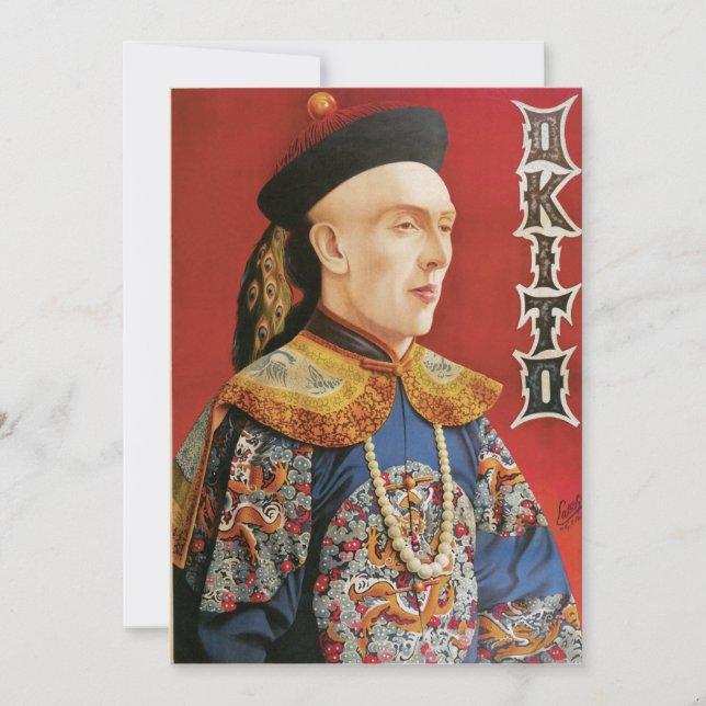 Vintage Okito Magician Poster (Framsida)