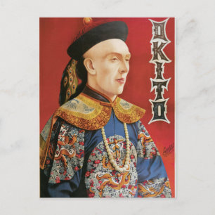 Vintage Okito Magician Poster Vykort