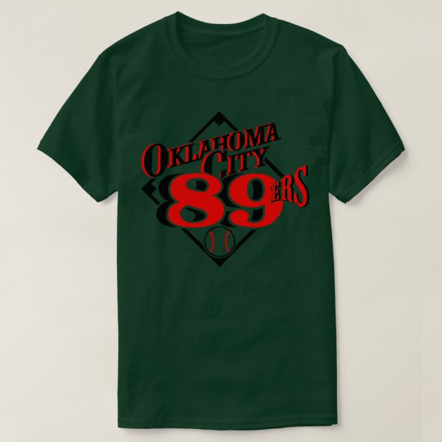 Vintage Oklahoma City 89ers Baseball 1 T Shirt (Design framsida)