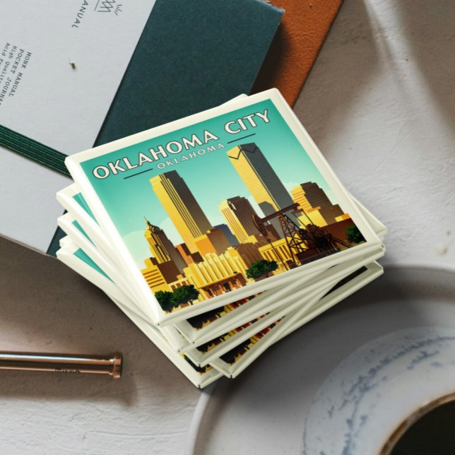 Vintage Oklahoma City Oklahoma Magnet (Skapare uppladdad)