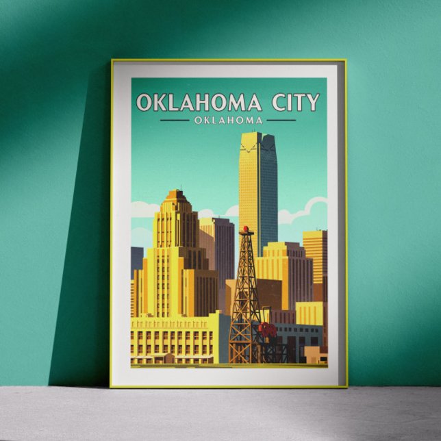 Vintage Oklahoma City Oklahoma Poster (Skapare uppladdad)