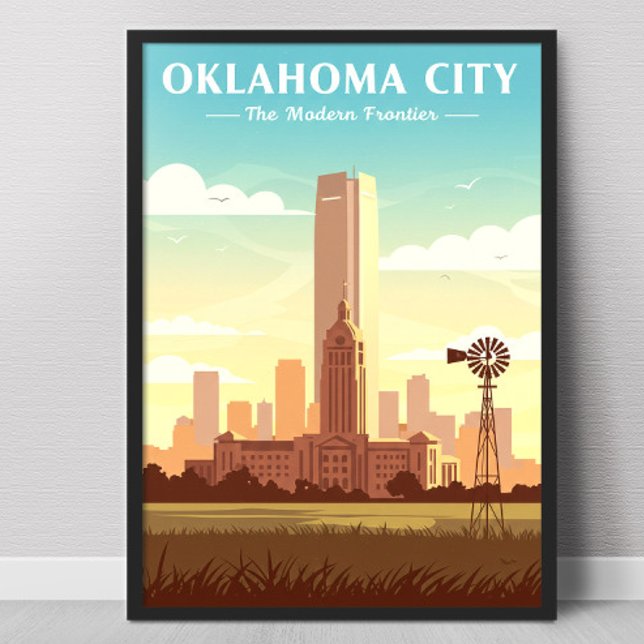 Vintage Oklahoma City Poster (Skapare uppladdad)
