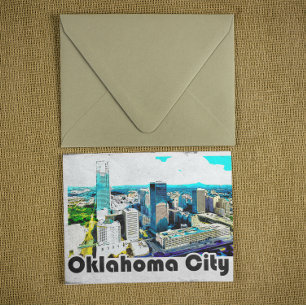 Vintage Oklahoma City Travel View Vykort