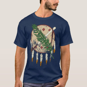 Vintage Oklahoma Flagga Theme T Shirt