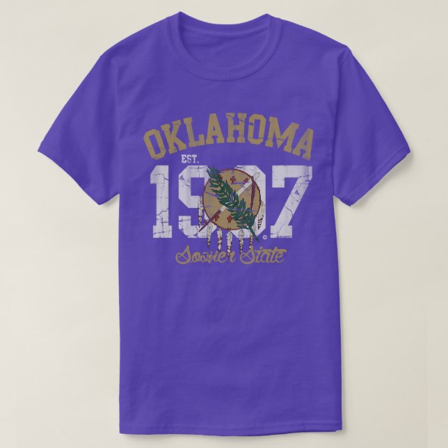 Vintage Oklahoma Sooner State T Shirt (Design framsida)