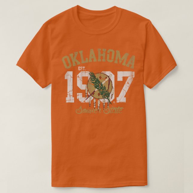 Vintage Oklahoma Sooner State T Shirt (Design framsida)