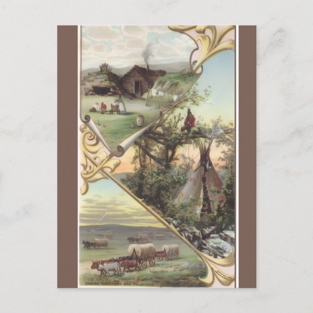 Vintage Oklahoma Vykort (Framsida)