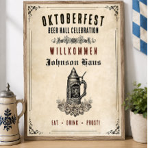 Vintage Oktoberfest ölhalls välkommen