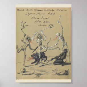 Vintage oktult Poster