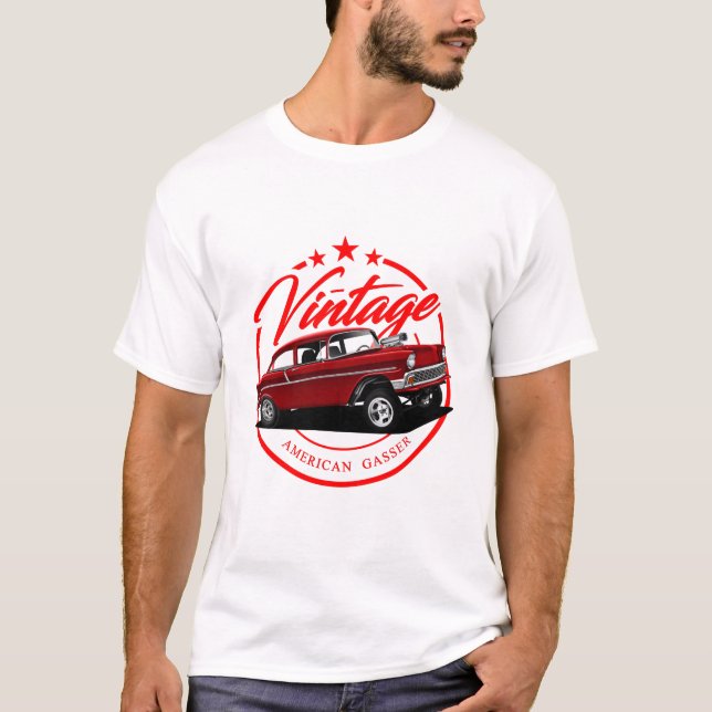 Vintage Old Gasser T Shirt (Framsida)