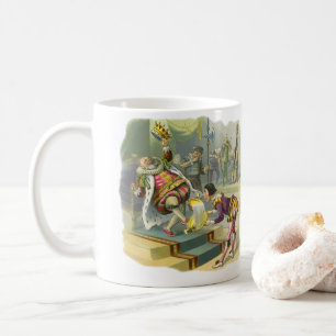 Vintage Old King Cole Barnkammarrim Dikt Sång Kaffemugg