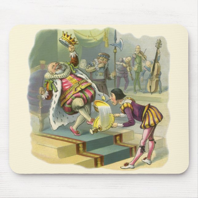 Vintage Old King Cole Barnkammarrim Dikt Sång Musmatta (Framsidan)