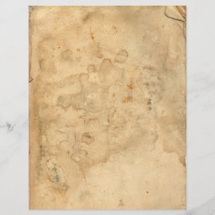 Vintage Old Tea Nedfläckad Letterhead