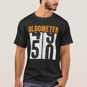 Vintage Oldometer 49-50 Funny 50th Birthday Graphi T Shirt