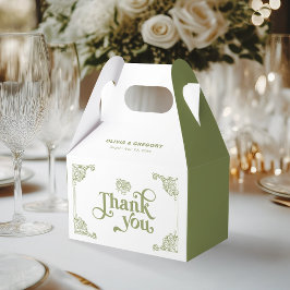 Vintage Oliv grönt Antique Ram Tack Presentaskar