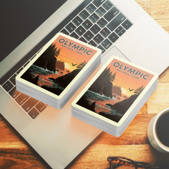 Vintage Olympic National Park Casinokort (Skapare uppladdad)