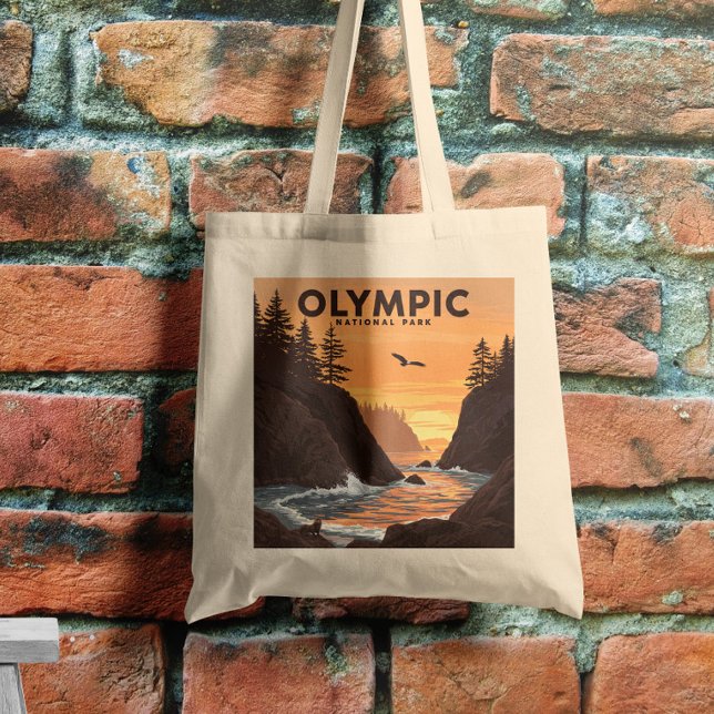 Vintage Olympic National Park Tygkasse (Skapare uppladdad)