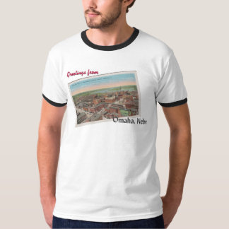 Vintage Omaha, Nebraska vykortT-tröja T-shirt