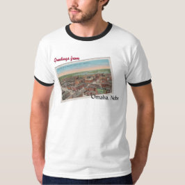 Vintage Omaha, Nebraska vykortT-tröja Tee