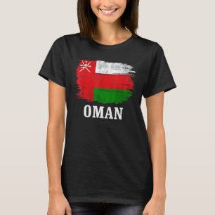 Vintage Oman Flagga for Omani T Shirt