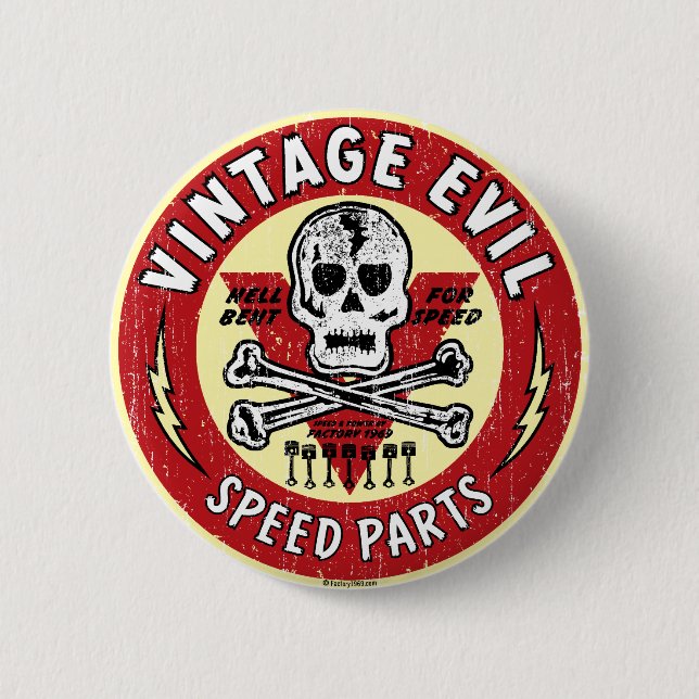 Vintage Ondnäsa art 001 Knapp (Framsida)