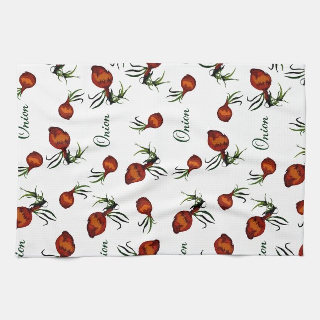 Vintage Onion Pattern Towel Kökshandduk (Horisontell)