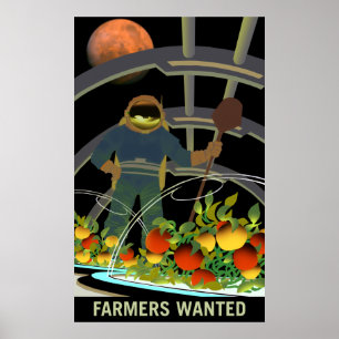 Vintage "önskade bönder" fördärvar rekrytering poster