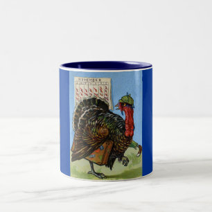 Vintage önskar att jag kunde flyga Thanksgiving Tu Två-Tonad Mugg
