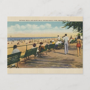 Vintage Ontario Beach Park Rochester-vykort Vykort