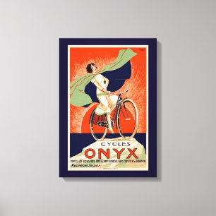 Vintage Onyx Bicycle Annons Canvastryck