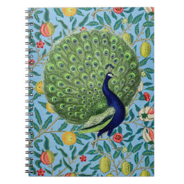 Vintage Open Fläkt Feathers Peacock Anteckningsbok