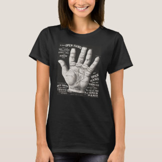 Vintage Open Hand Palmistry Print Advertisation T Shirt
