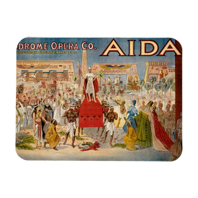 Vintage Opera Aida Artwork Magnet (Horisontell)