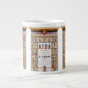 Vintage operamusik, egyptisk Aida av Verdi Jumbo Mugg
