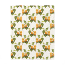 Vintage Orange Apricots Watercolor Mönster