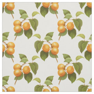 Vintage Orange Apricots Watercolor Mönster Tyg