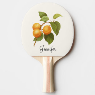 Vintage Orange Apricots Watercolor Teckning Pingisracket