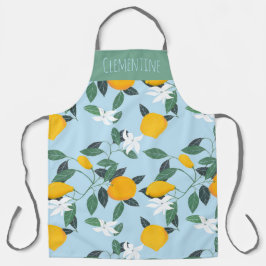 Vintage orange frukt italian All-over Print Apron