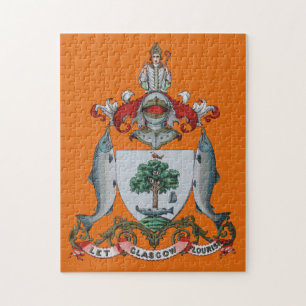 Vintage Orange Glasgow Jackar av Arm Pussel