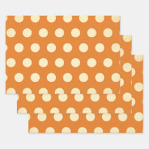Vintage Orange Polka Dot Mönster