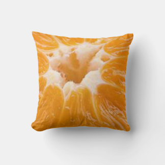 Vintage orangegul dammott rosmönster elegant konst kudde