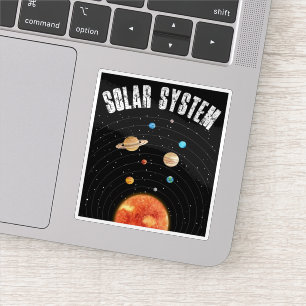 Vintage Orbit från planetens astronomi Älskare Klistermärken