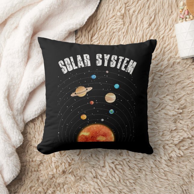Vintage Orbit från planetens astronomi Älskare Kudde (Filt)