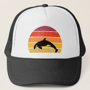 Vintage Orca Killer Whale Sunset Gift Keps