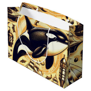 Vintage Orca Nautical Mönster