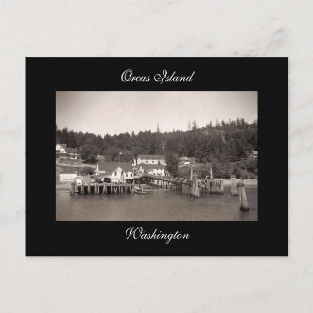 Vintage Orcas-ön Vykort (Framsida)