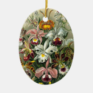 Vintage Orchids Julgransprydnad Keramik