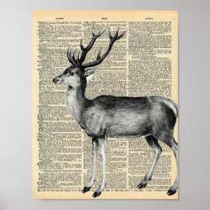 Vintage ordlista med stämpel poster